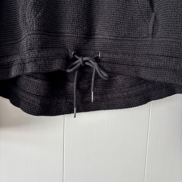 Sweaty Betty Restful Boucle funnel neck textured sweatshirt black size M - Picture 10 of 16